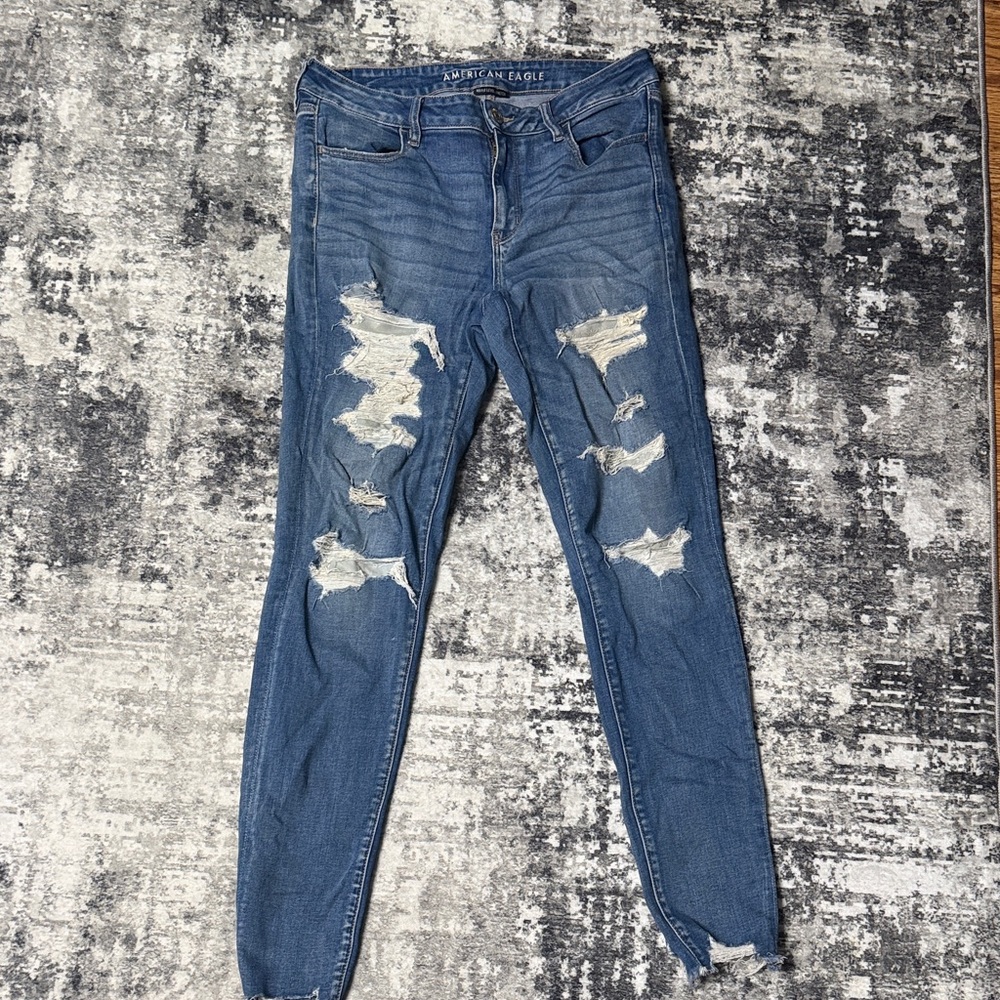 American Eagle Outfitters Ripped Denim Jeans